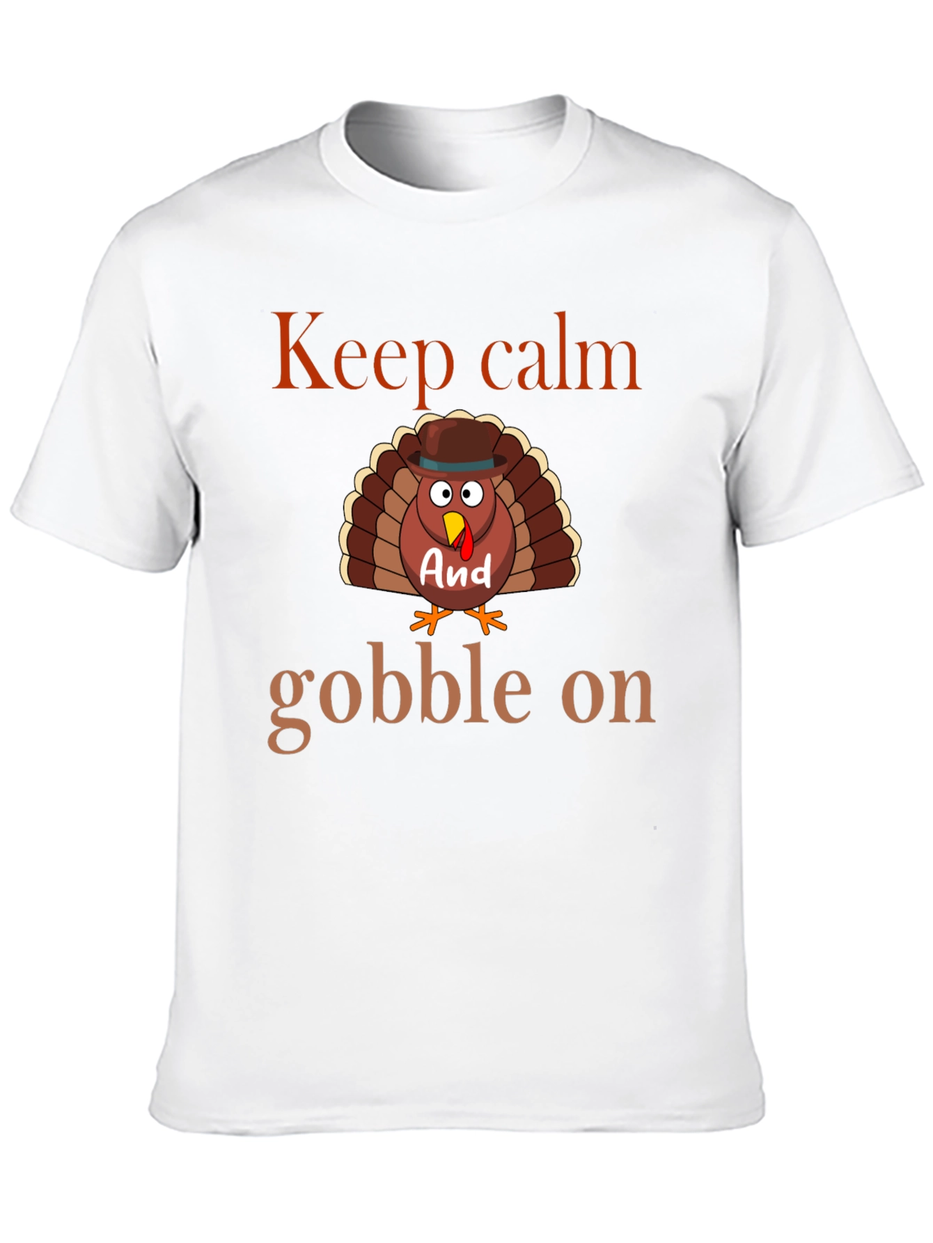 Keep Calm & Gobble On Thanksgiving T-Shirt