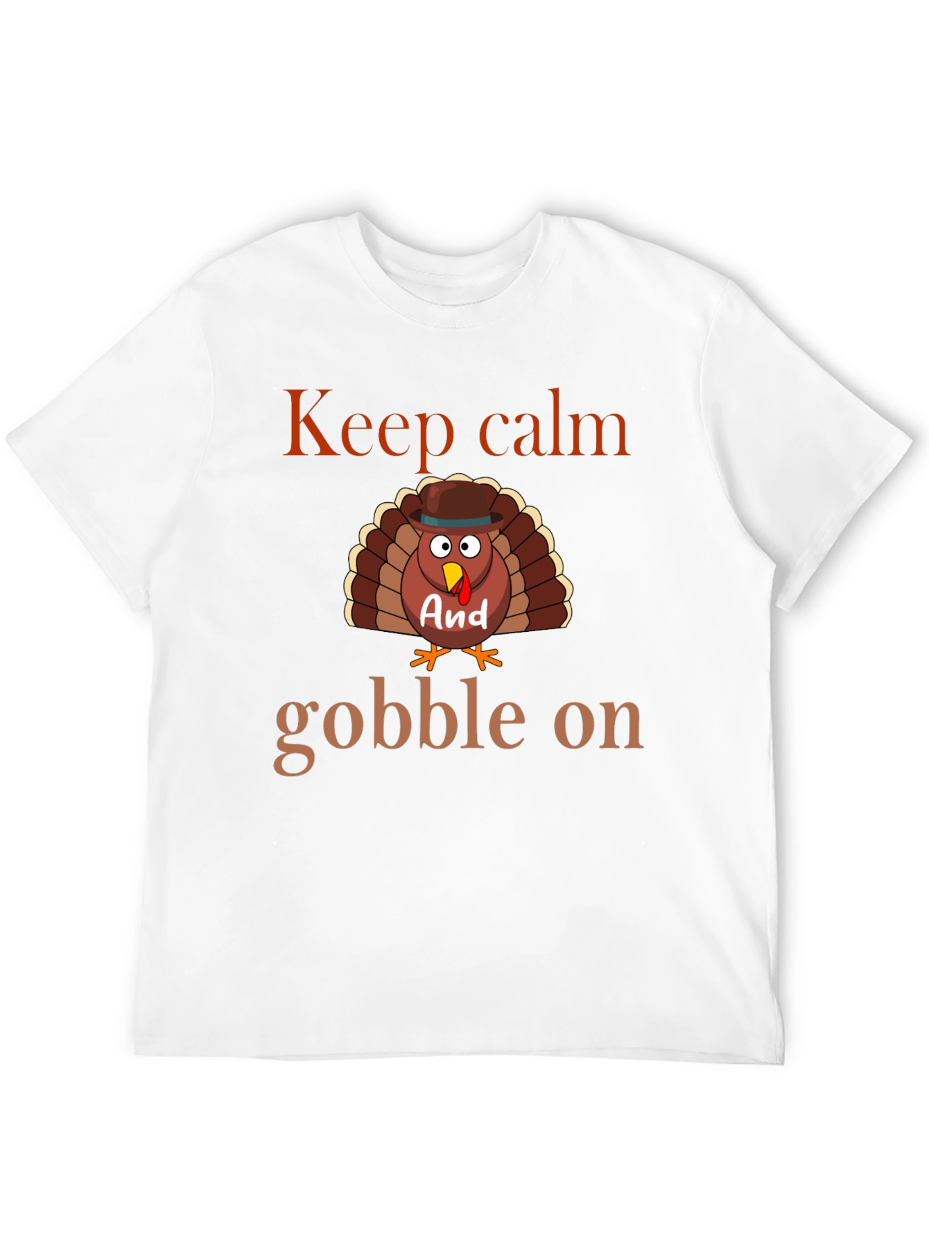 Keep Calm & Gobble On Thanksgiving T-Shirt