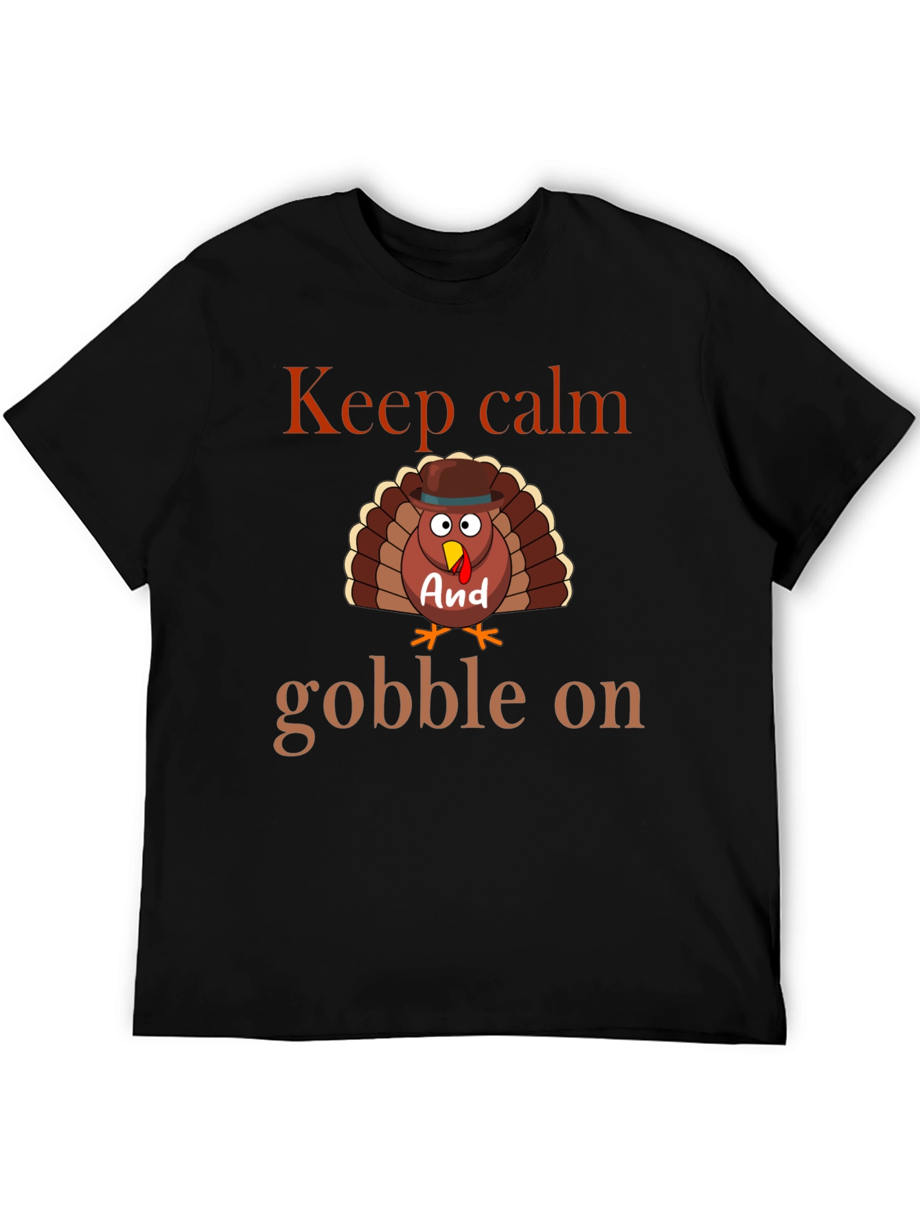 Keep Calm & Gobble On Thanksgiving T-Shirt