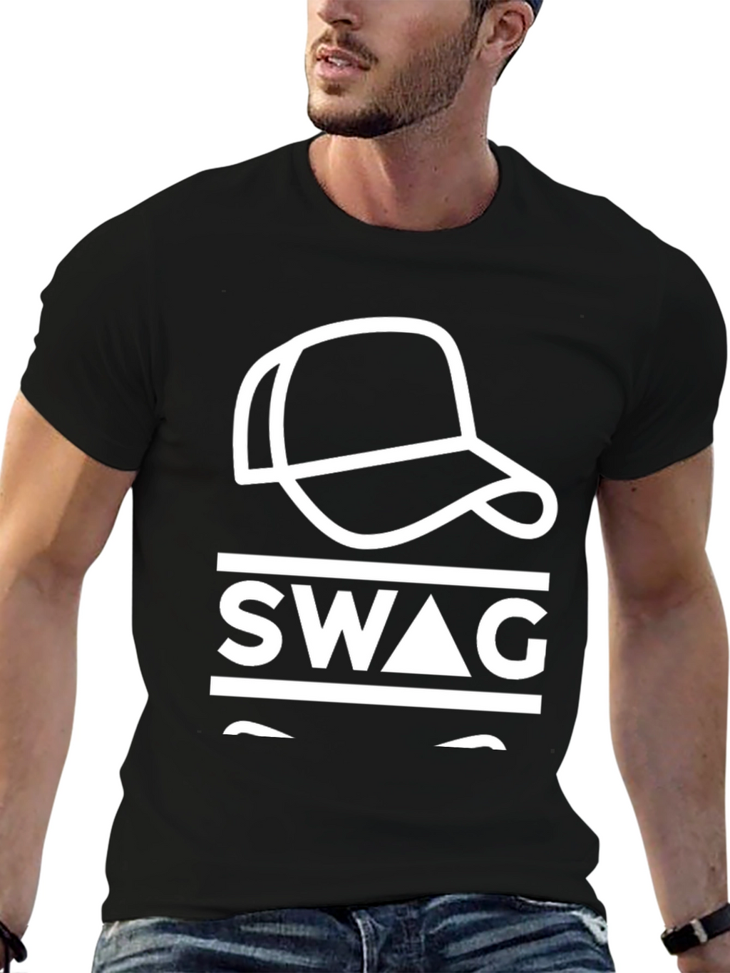 Swag Graphic Tee - Cool & Casual Black T-Shirt