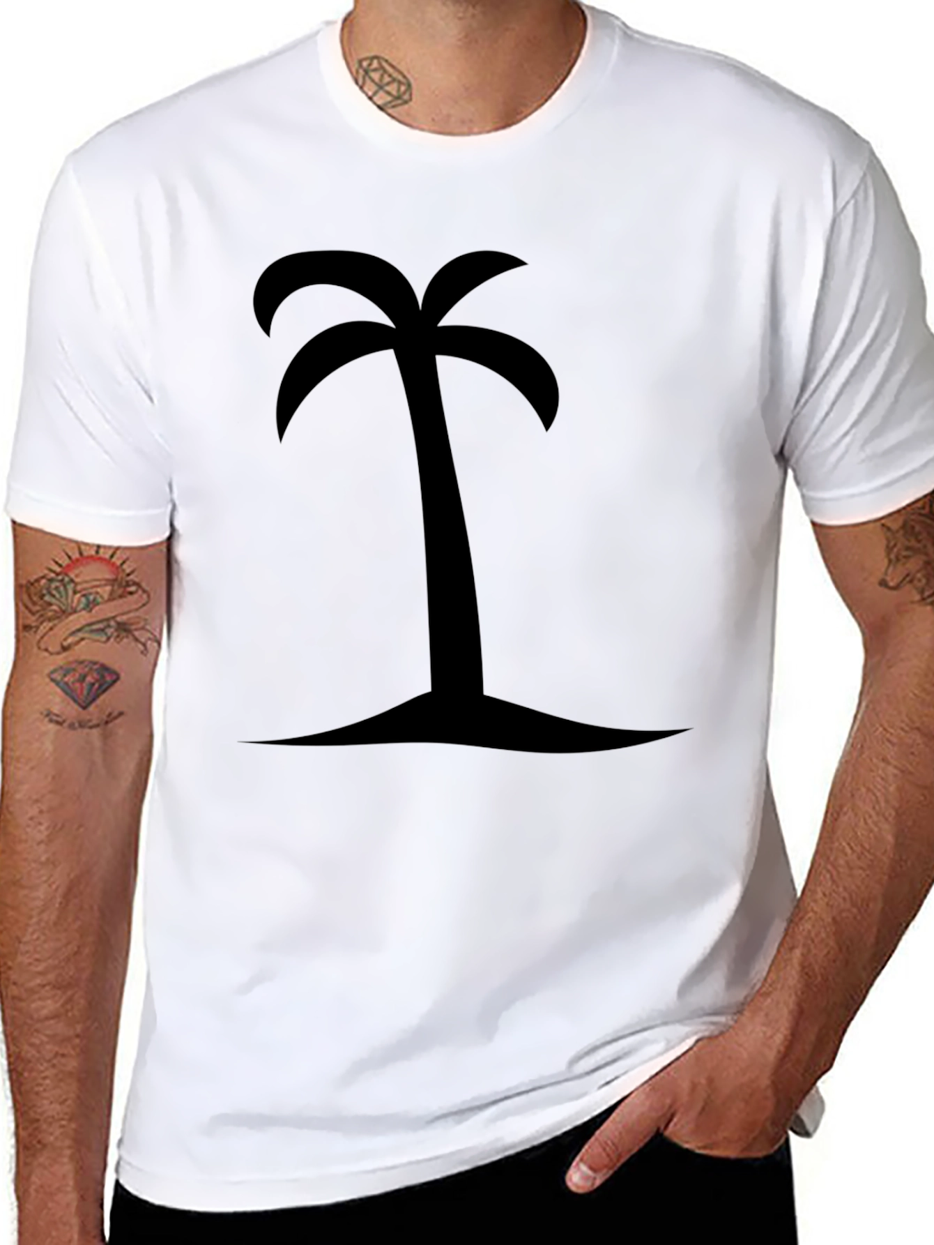 Palm Tree Graphic Tee - Island Vibes