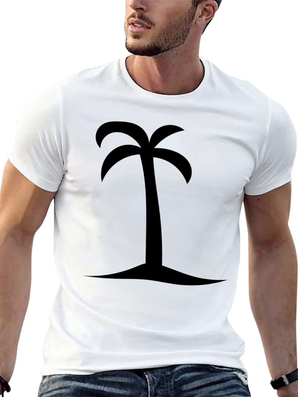 Palm Tree Graphic Tee - Island Vibes