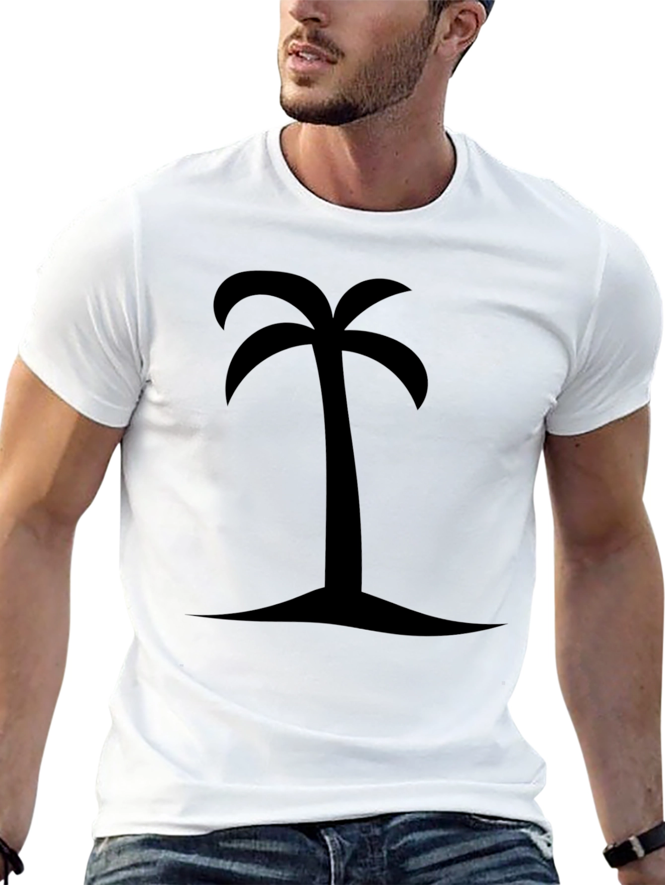 Palm Tree Graphic Tee - Island Vibes