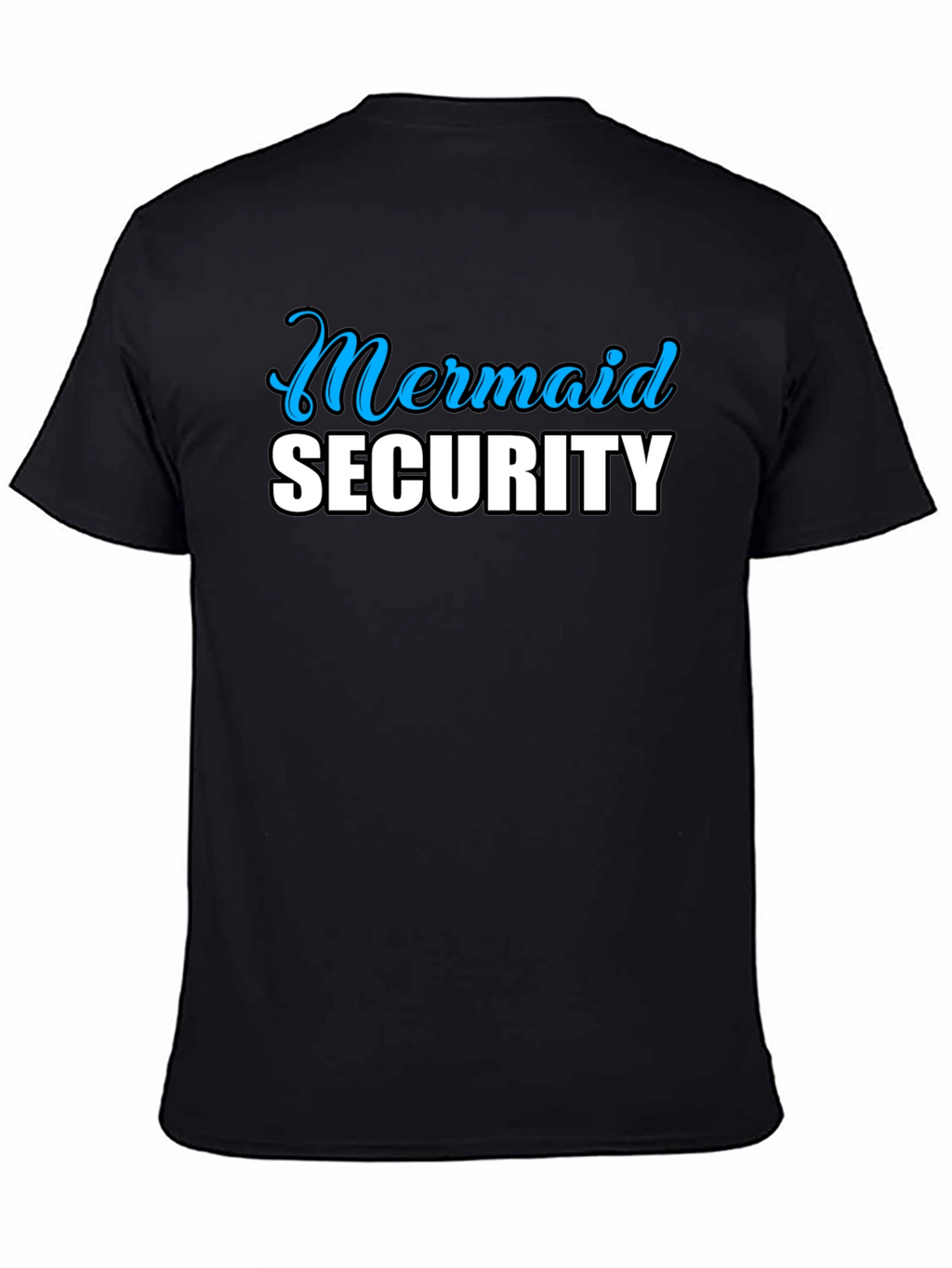 Mermaid Security Black T-Shirt