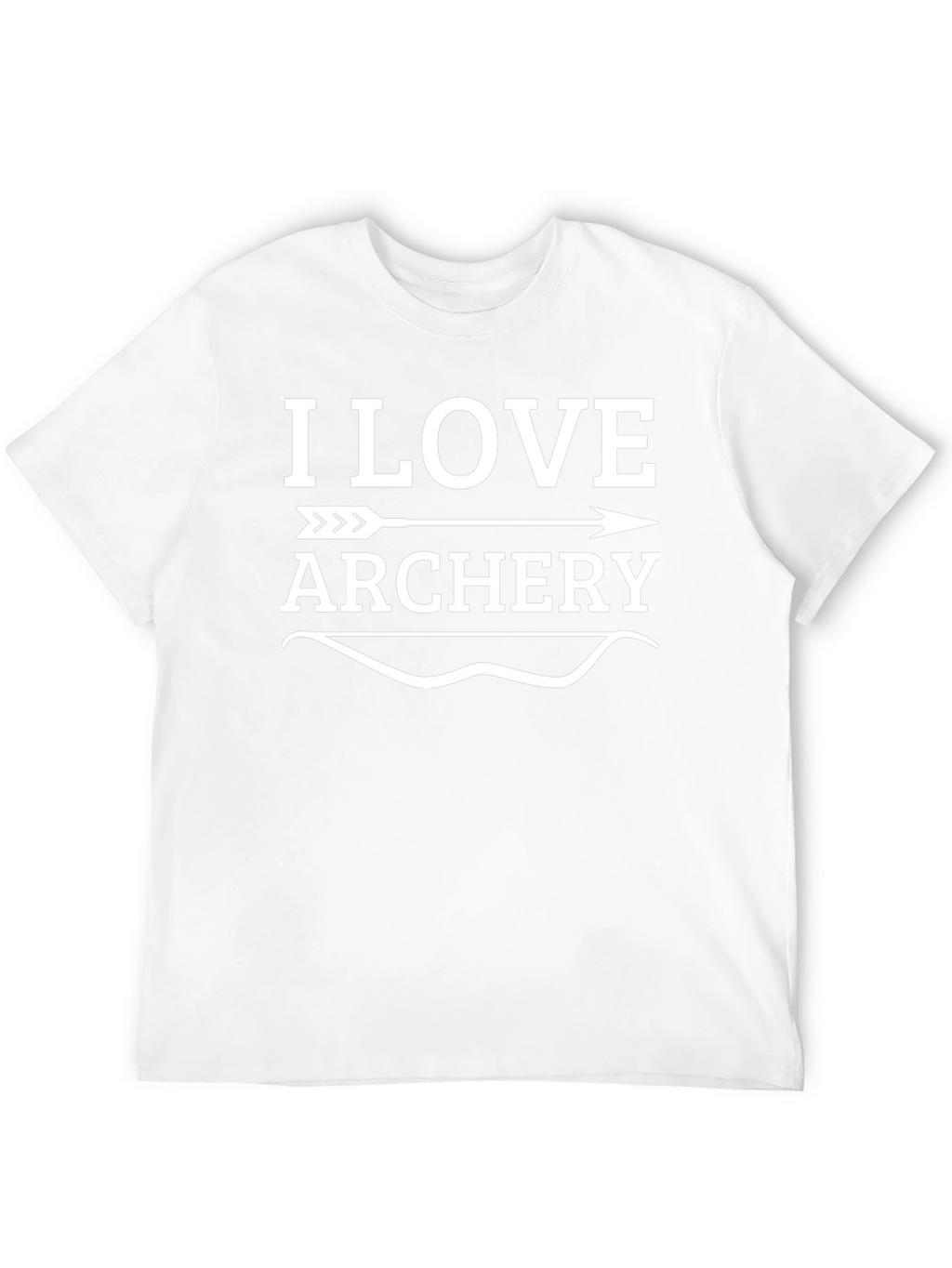 I Love Archery Graphic T-Shirt - Black