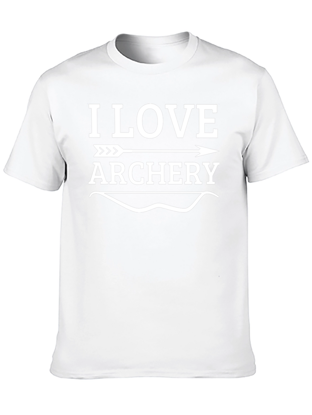I Love Archery Graphic T-Shirt - Black