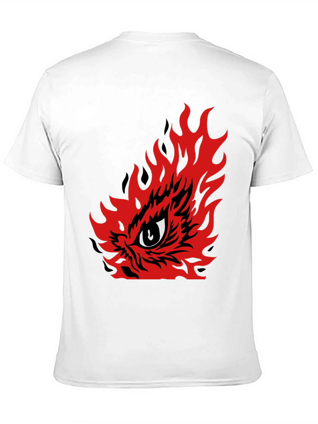 Fiery Eye Graphic Tee - Mens Black T-Shirt