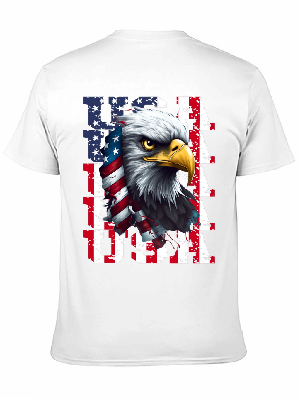 USA Eagle Graphic Tee - Patriotic Mens Shirt