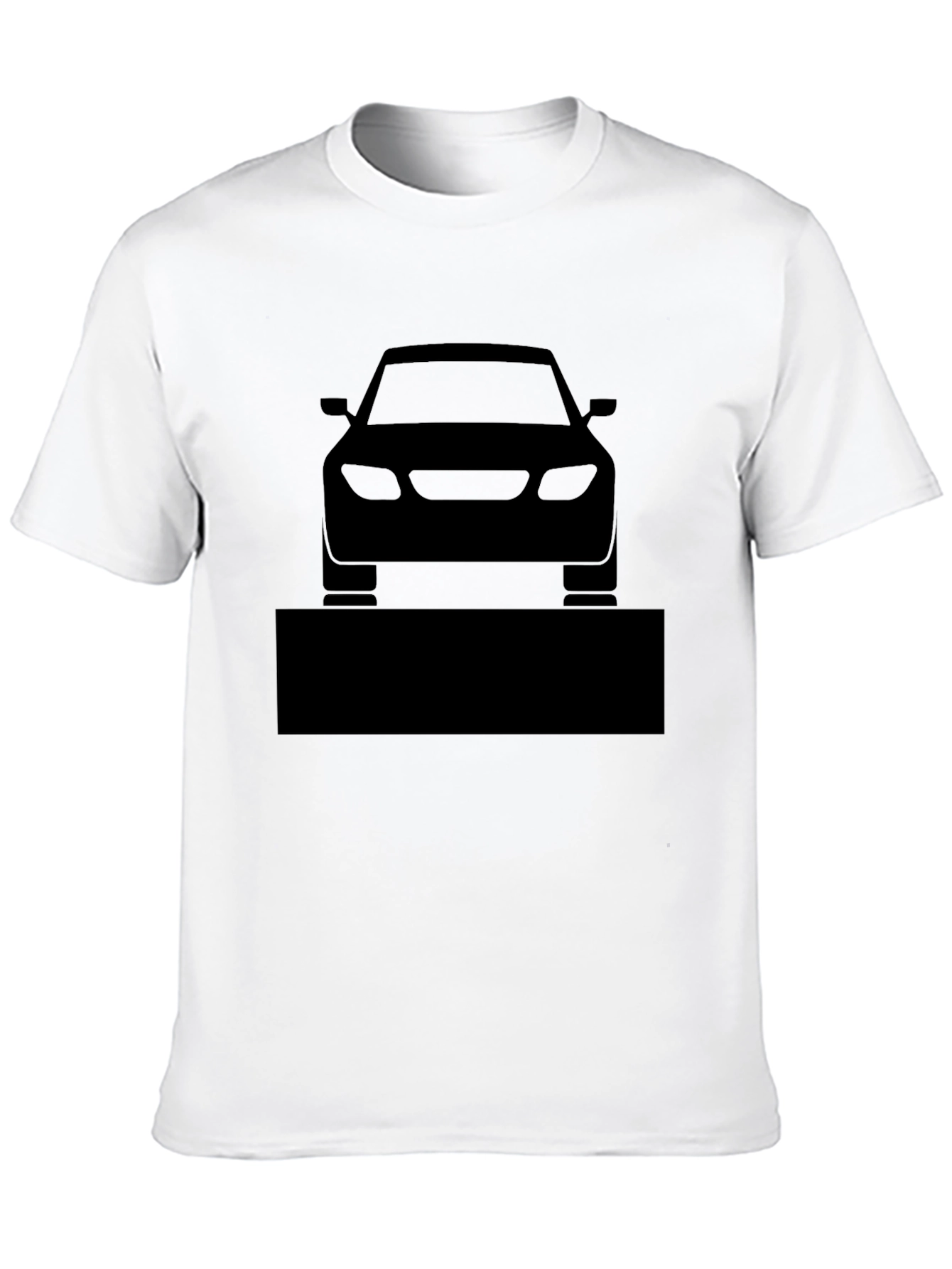 Mens Black Car Graphic T-Shirt