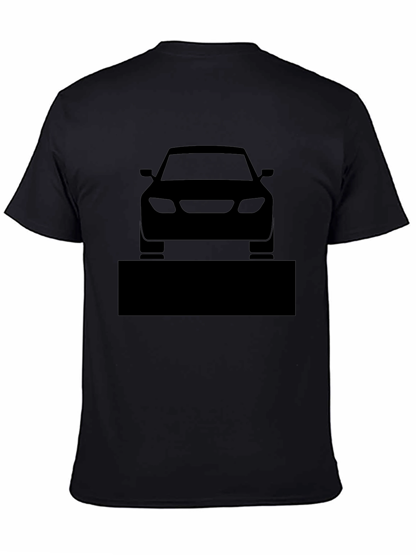 Mens Black Car Graphic T-Shirt