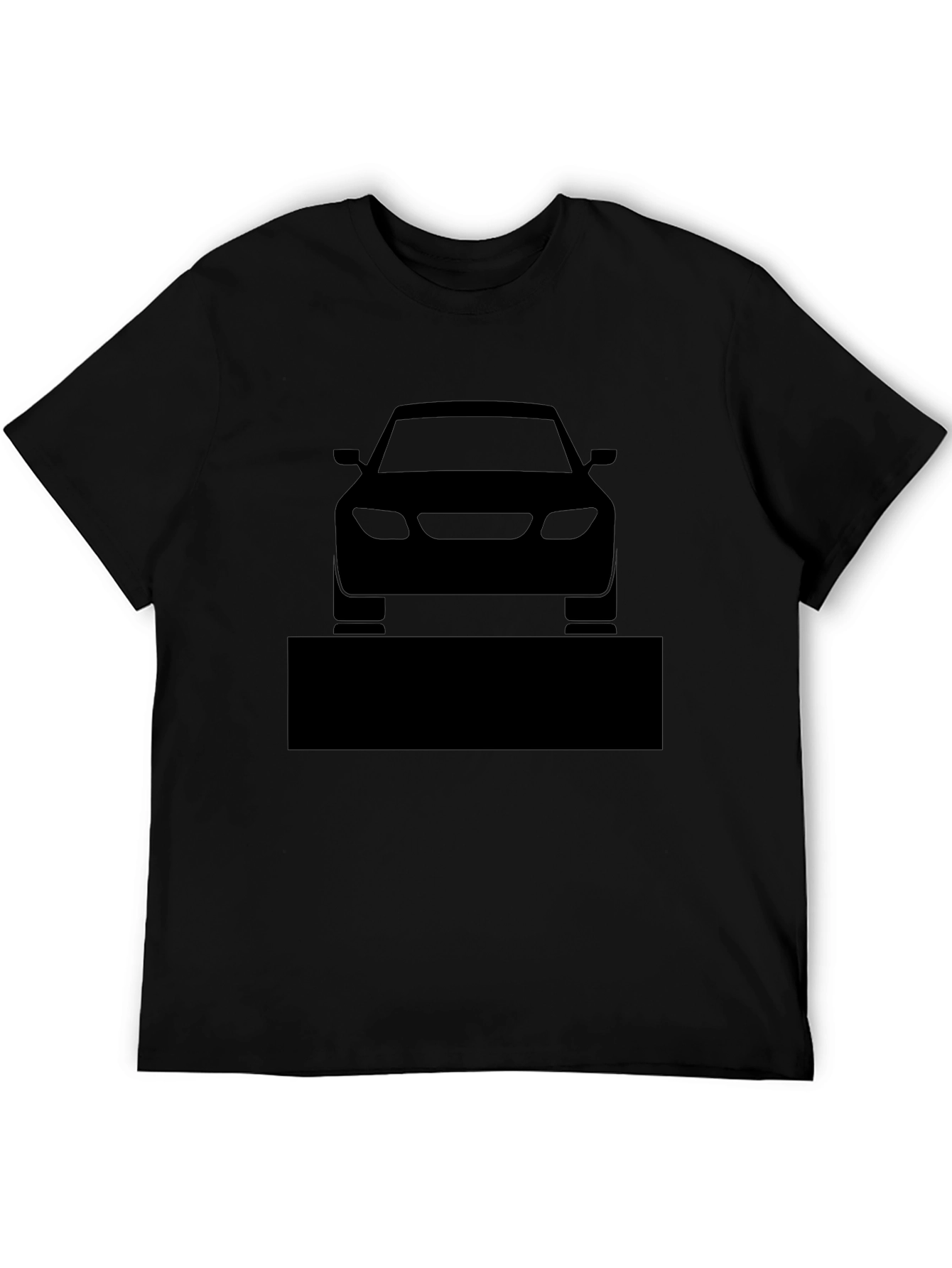 Mens Black Car Graphic T-Shirt