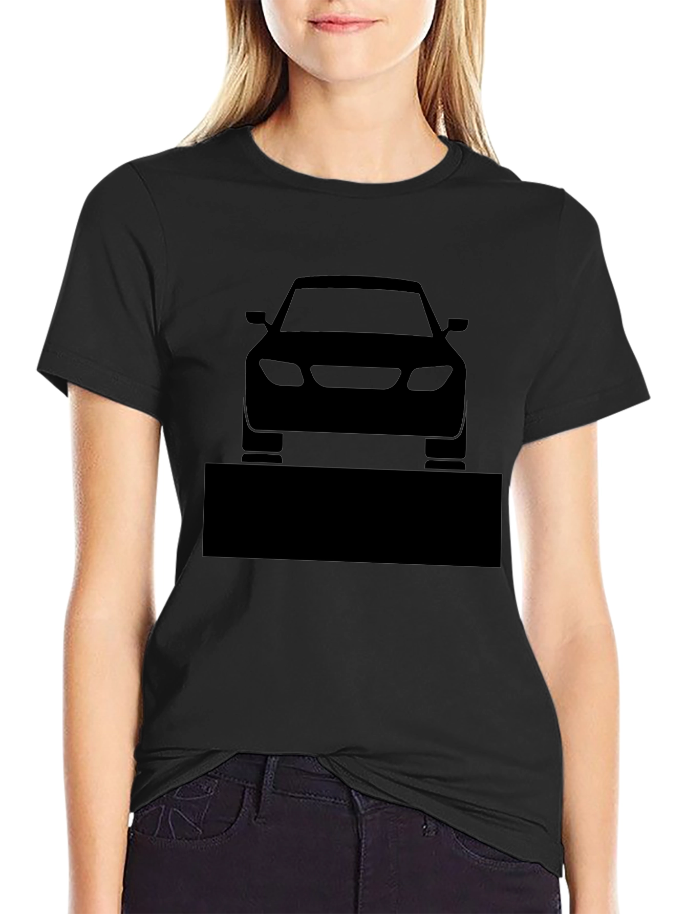 Mens Black Car Graphic T-Shirt