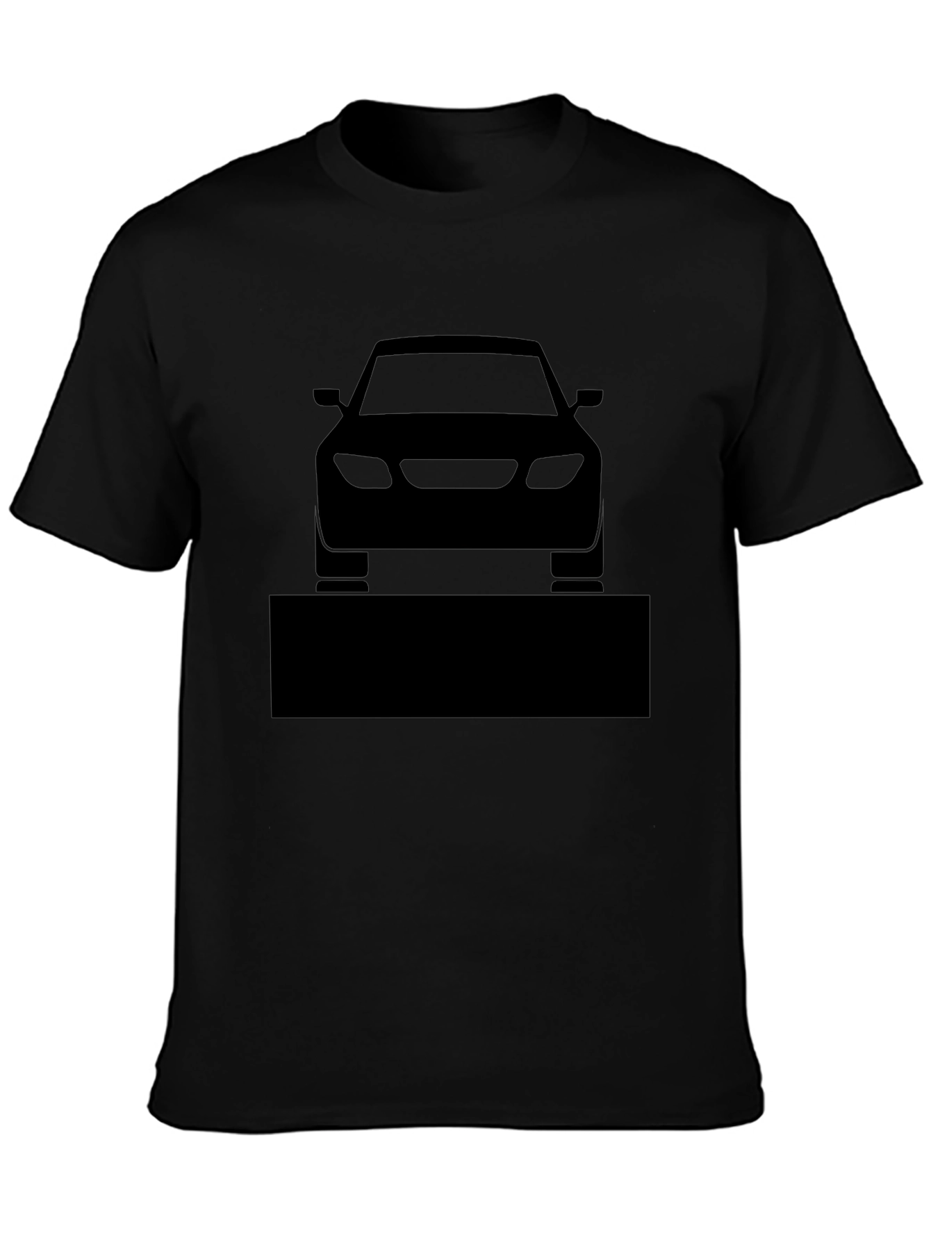 Mens Black Car Graphic T-Shirt
