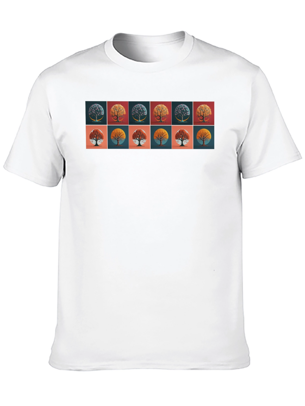 Tree Art Graphic Black T-Shirt