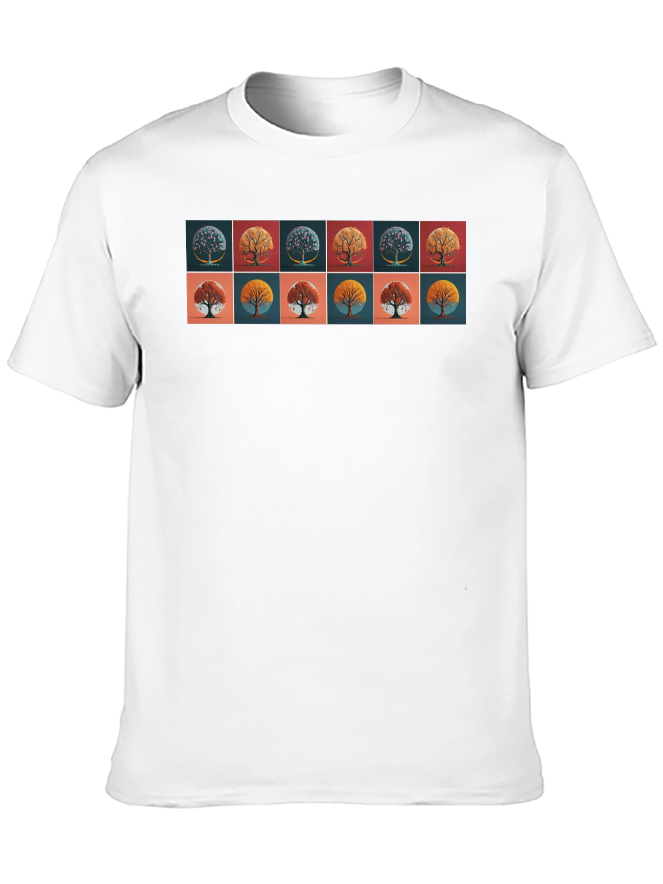 Tree Art Graphic Black T-Shirt