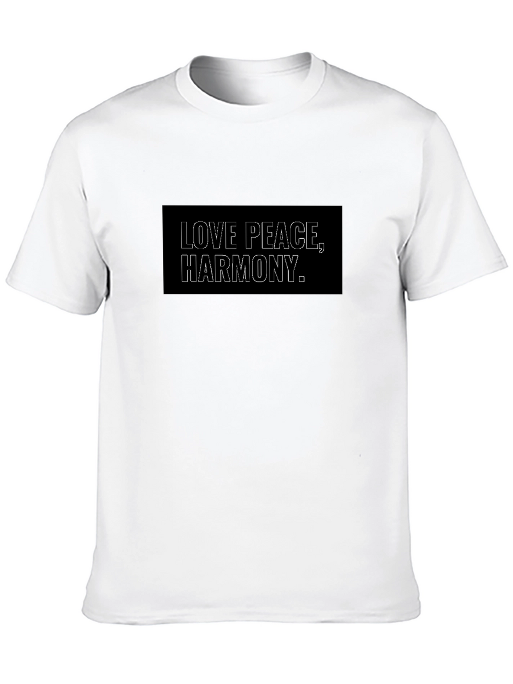 Love Peace Harmony T-Shirt - Unisex Black Tee