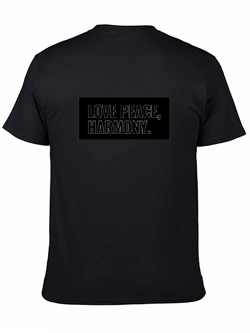 Love Peace Harmony T-Shirt - Unisex Black Tee
