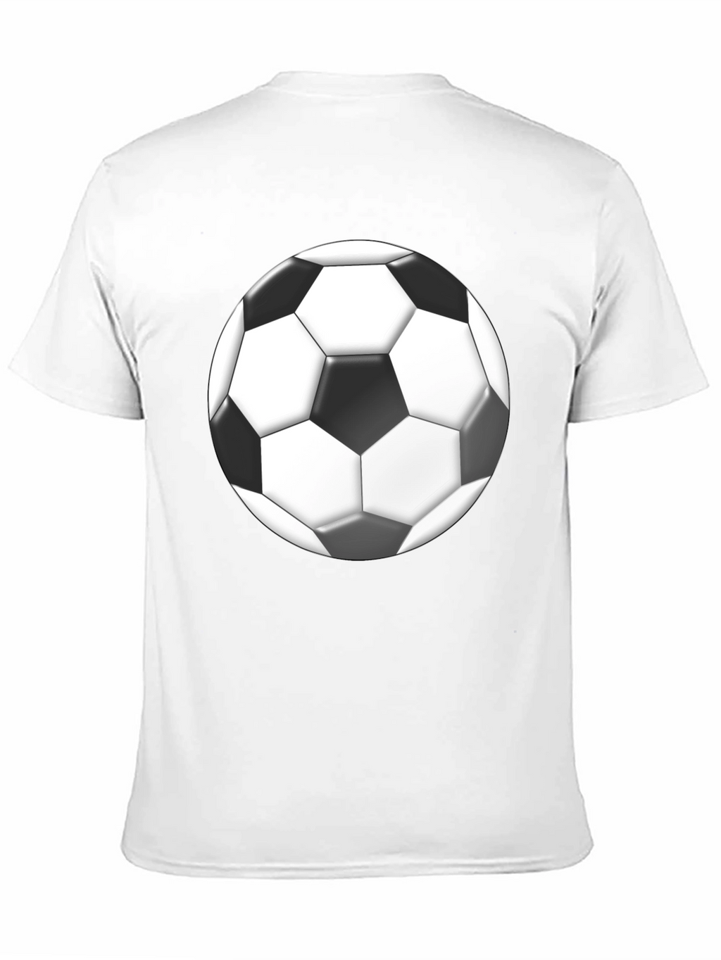 Soccer Ball Graphic Black T-Shirt