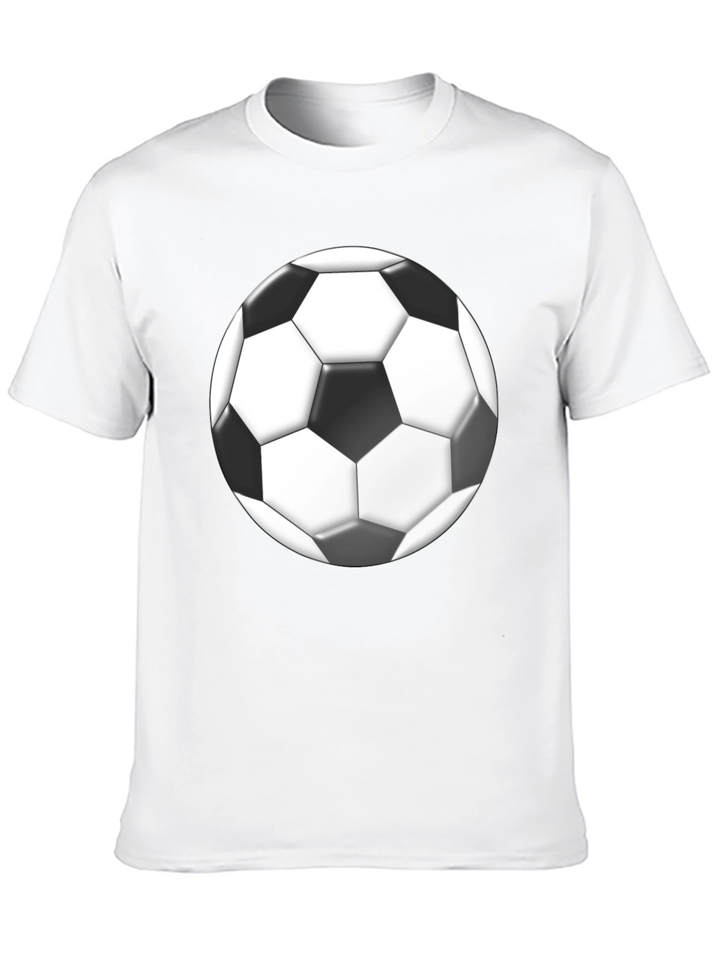 Soccer Ball Graphic Black T-Shirt
