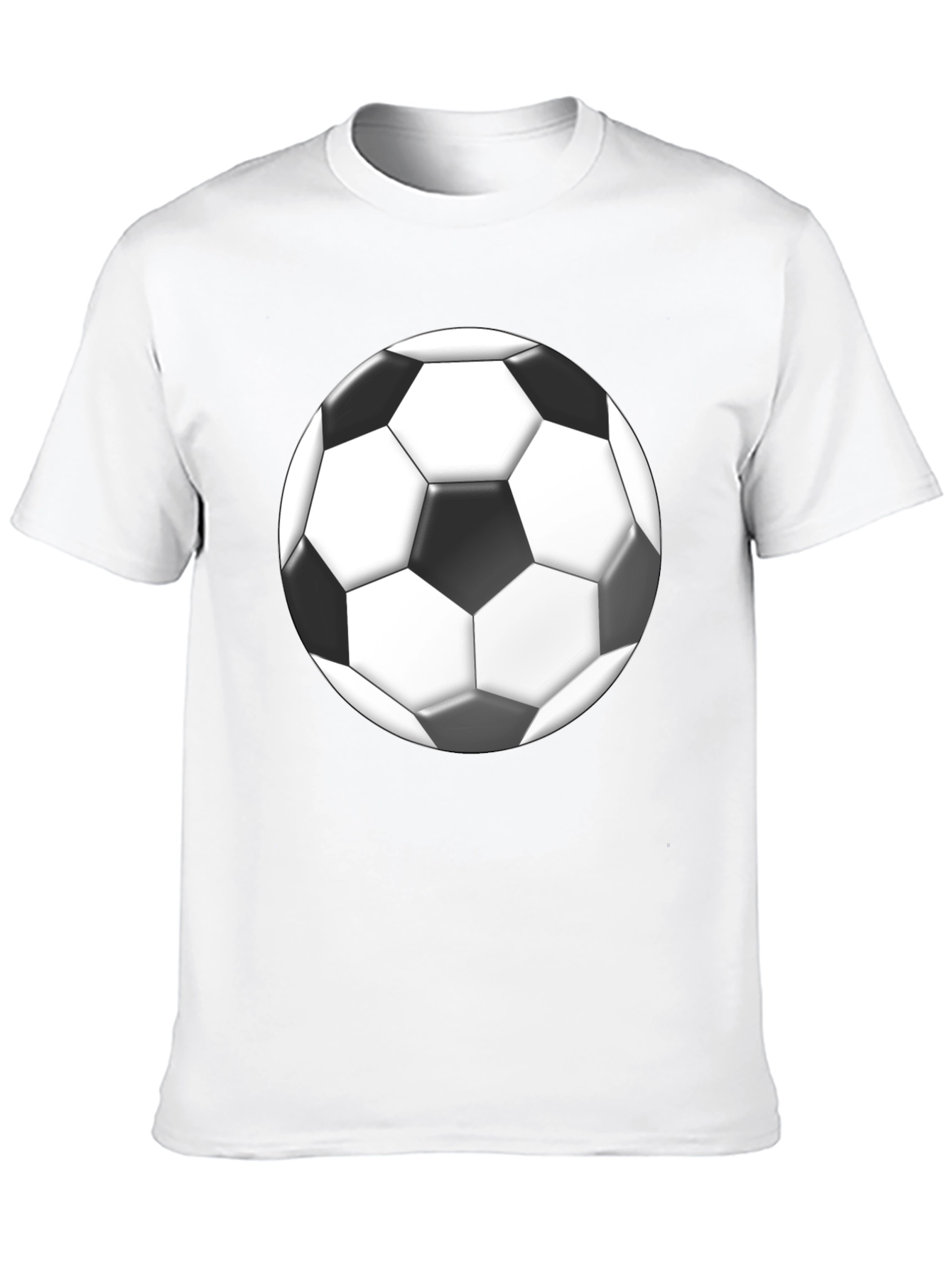 Soccer Ball Graphic Black T-Shirt
