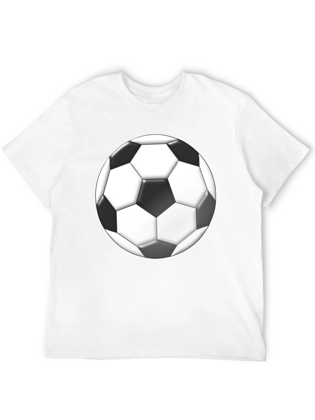 Soccer Ball Graphic Black T-Shirt