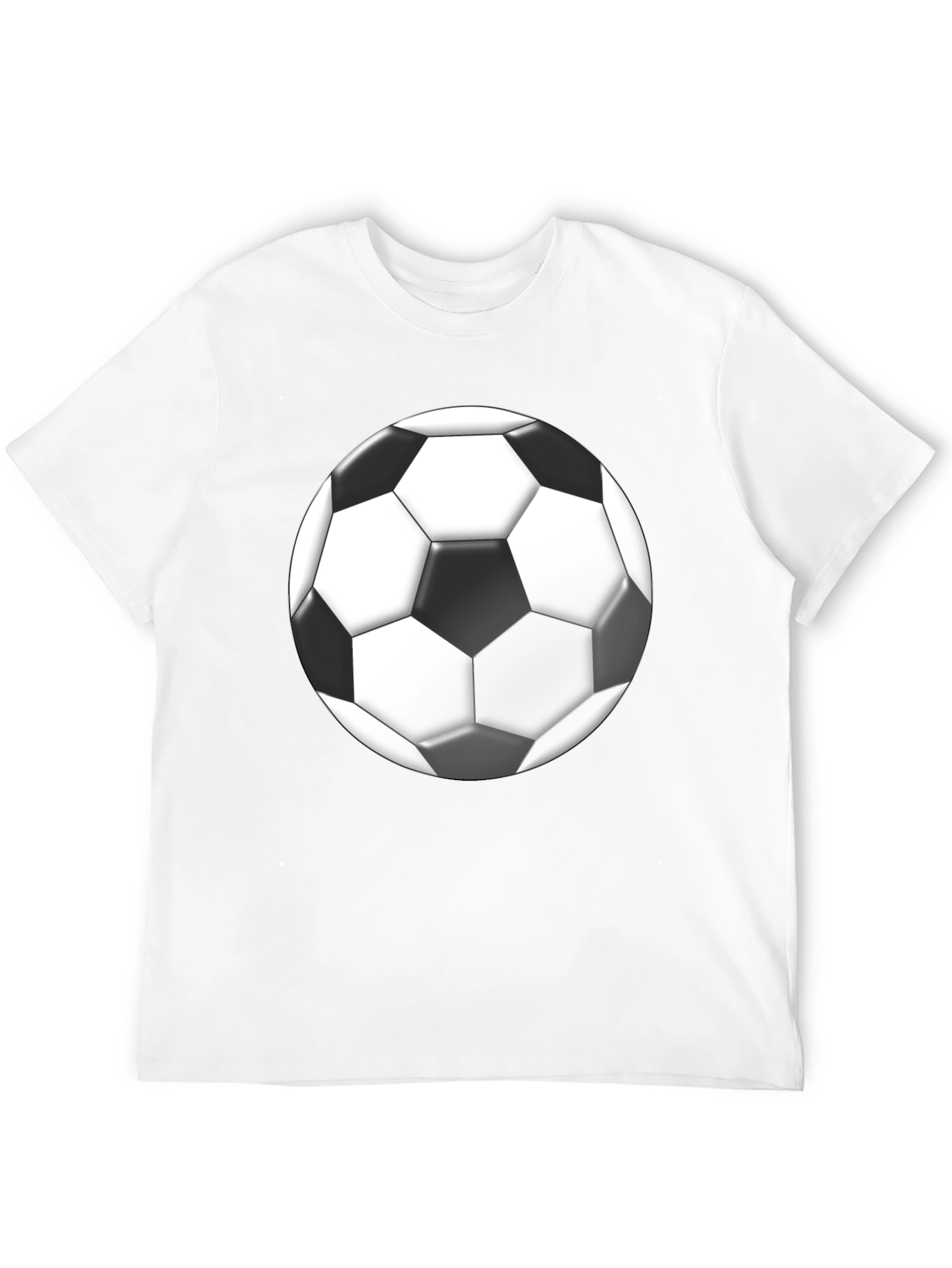 Soccer Ball Graphic Black T-Shirt