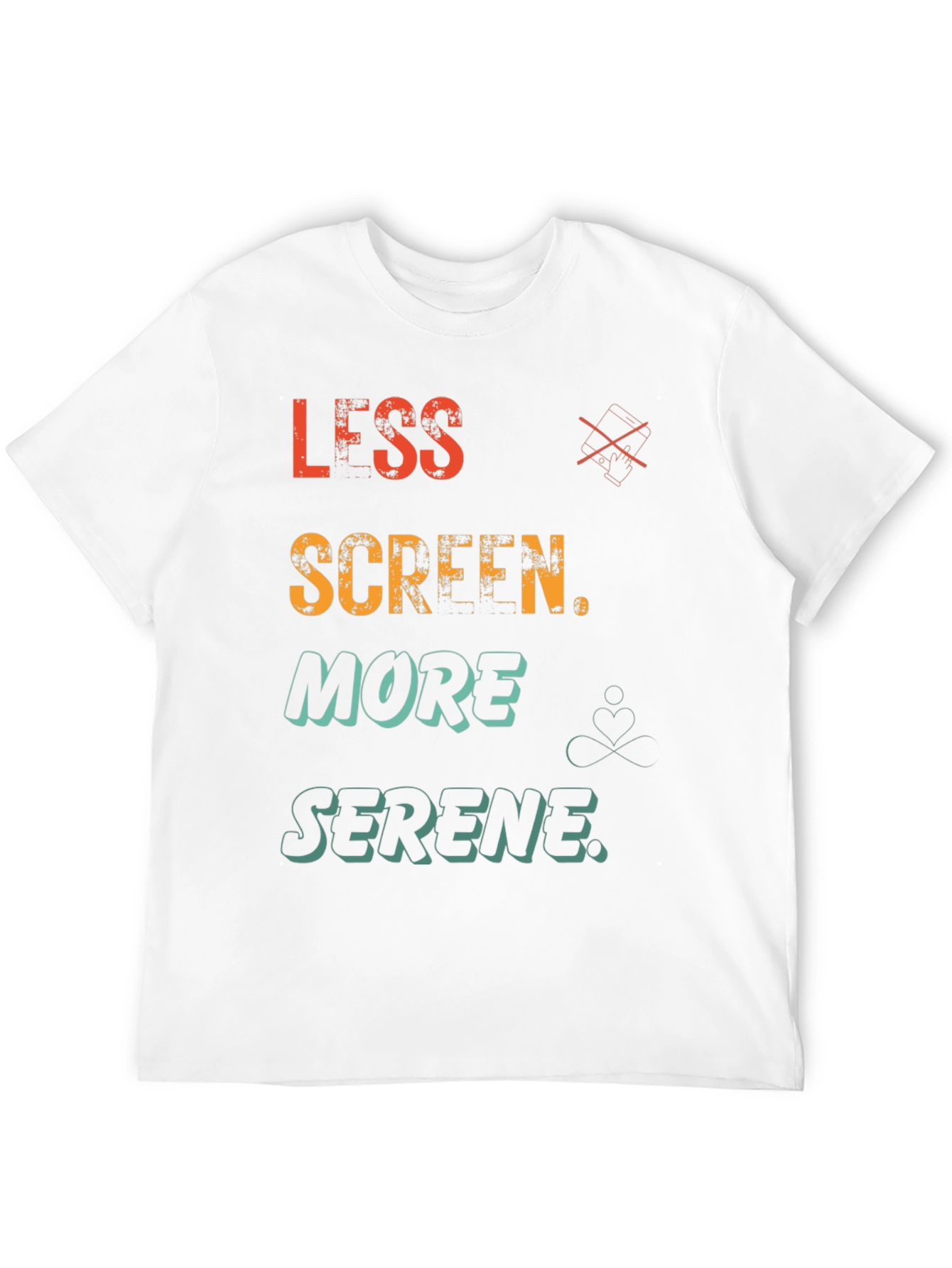 Less Screen More Serene Graphic T-Shirt