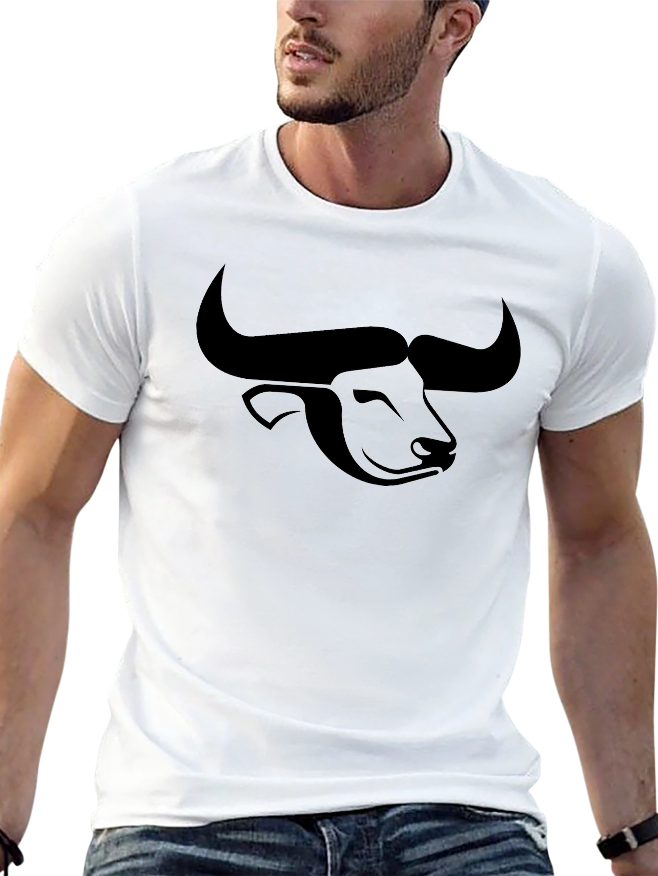 Bull Graphic Black Tee