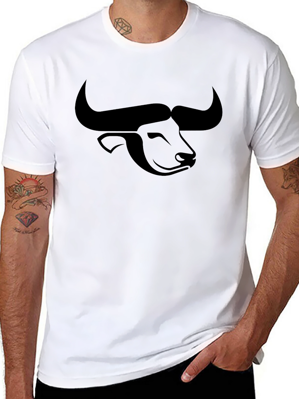 Bull Graphic Black Tee