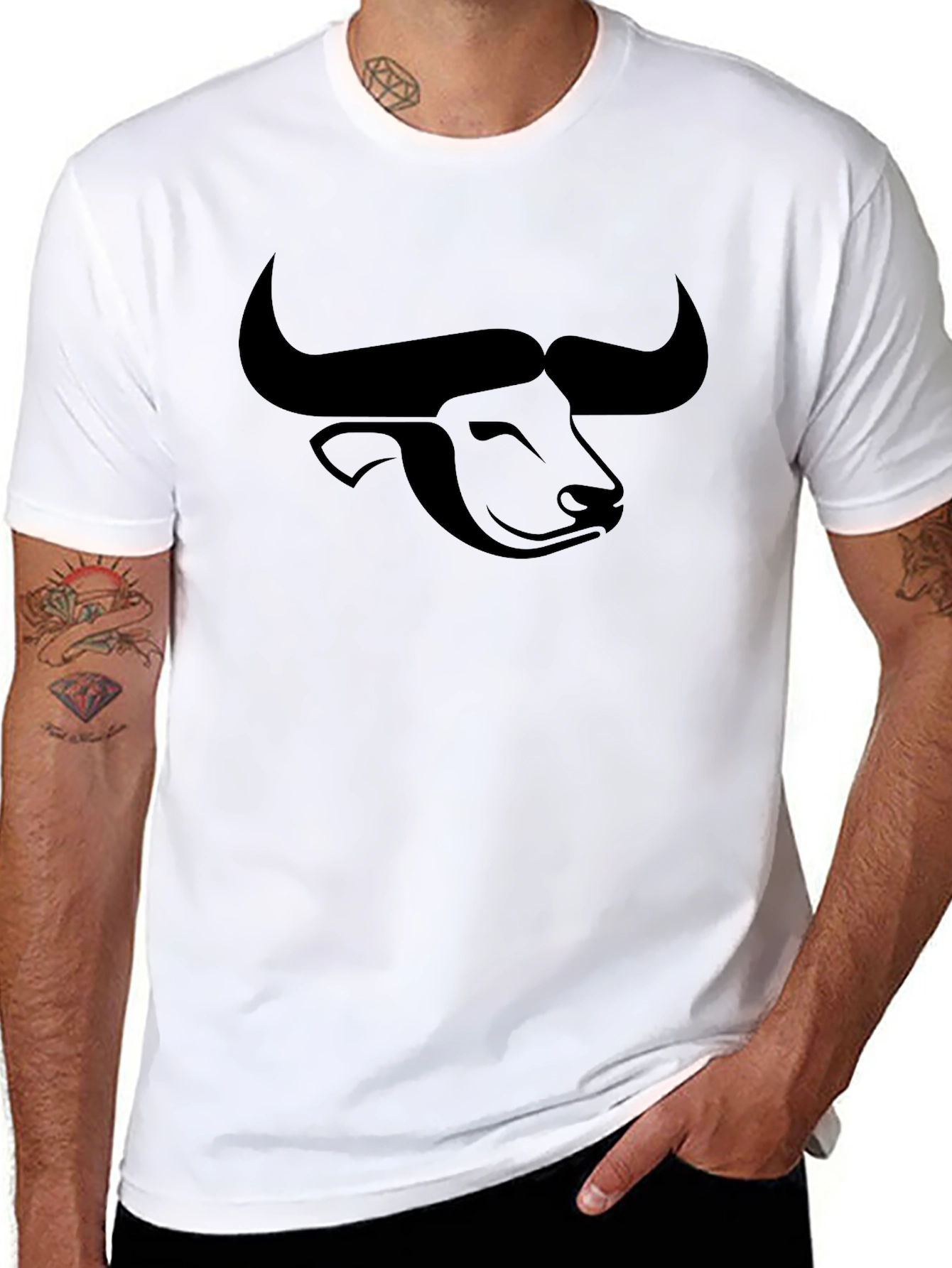 Bull Graphic Black Tee
