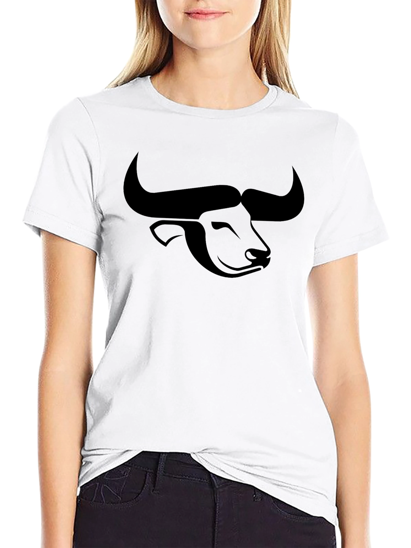 Bull Graphic Black Tee