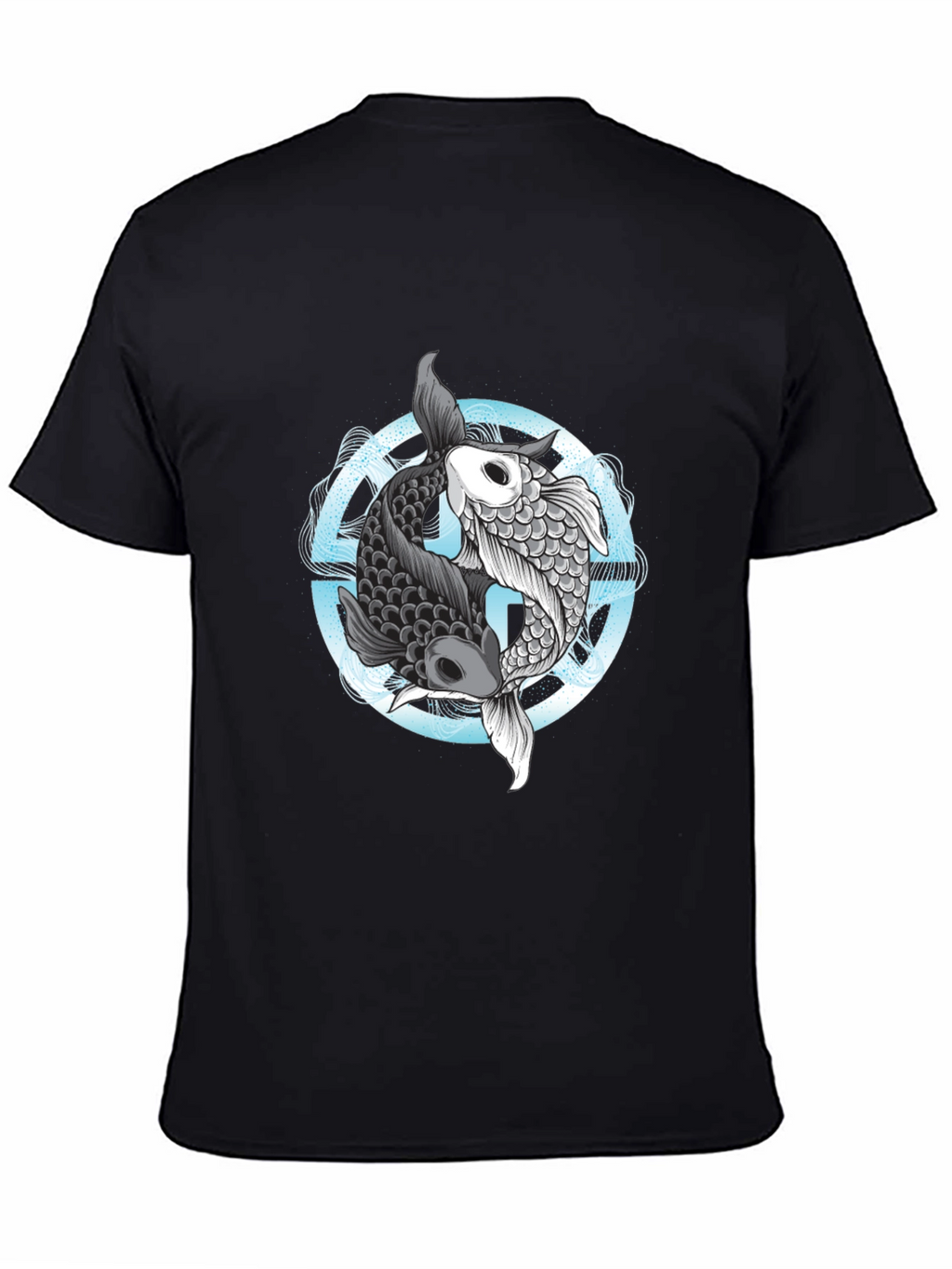 Yin Yang Koi Fish Graphic Tee