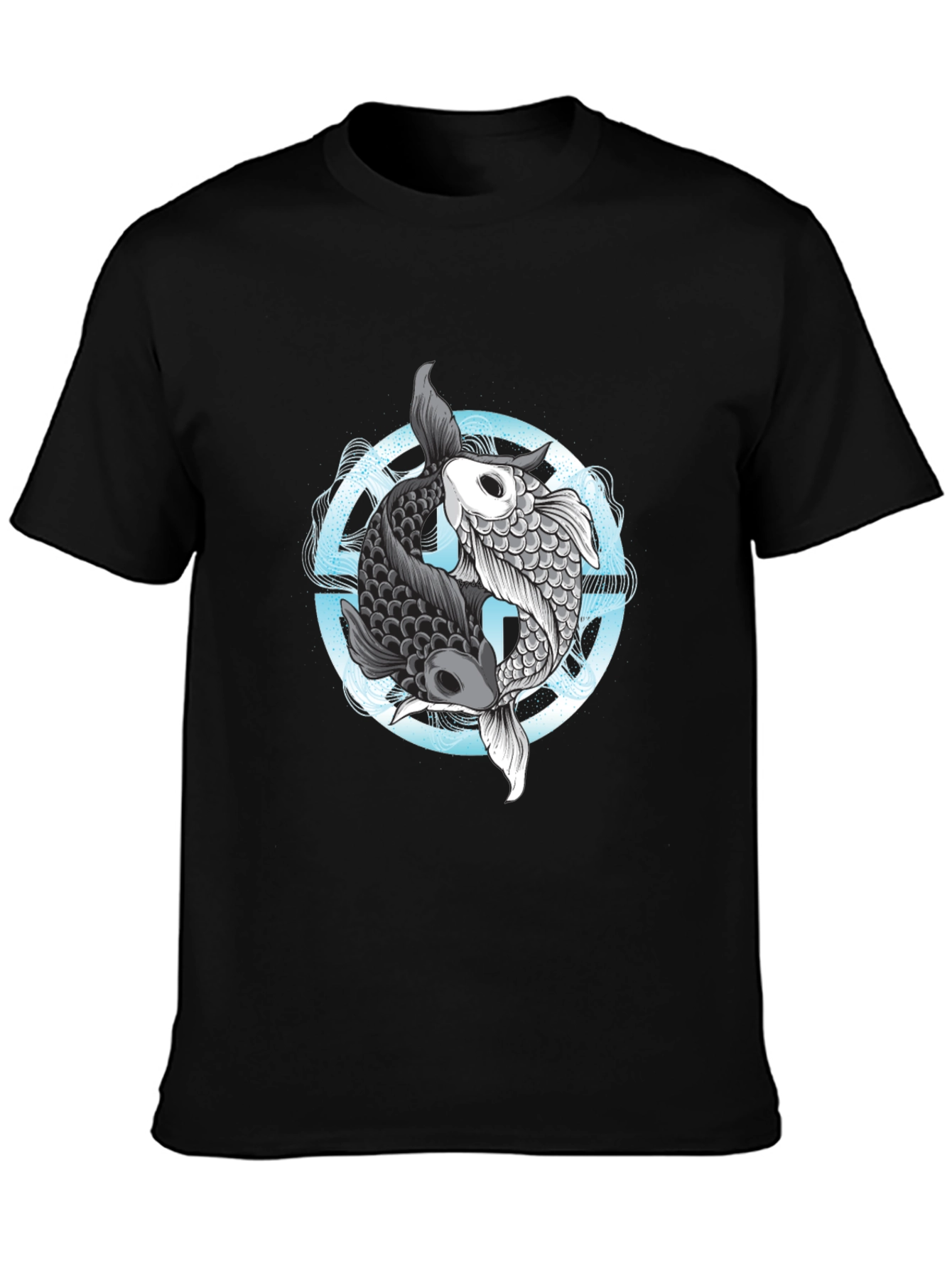 Yin Yang Koi Fish Graphic Tee