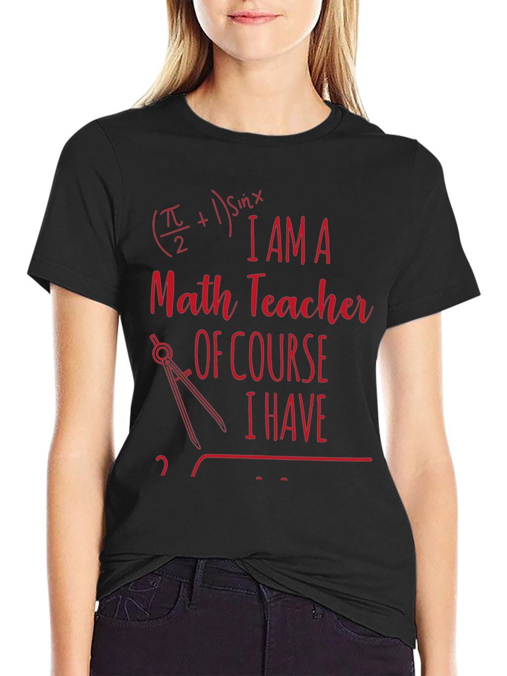 Math Teacher Novelty T-Shirt