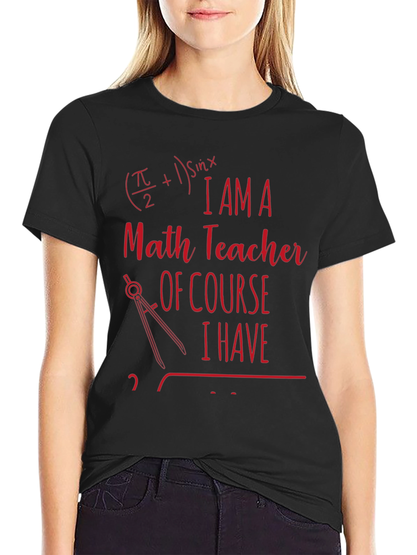 Math Teacher Novelty T-Shirt
