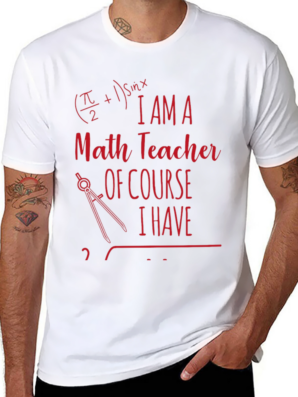 Math Teacher Novelty T-Shirt