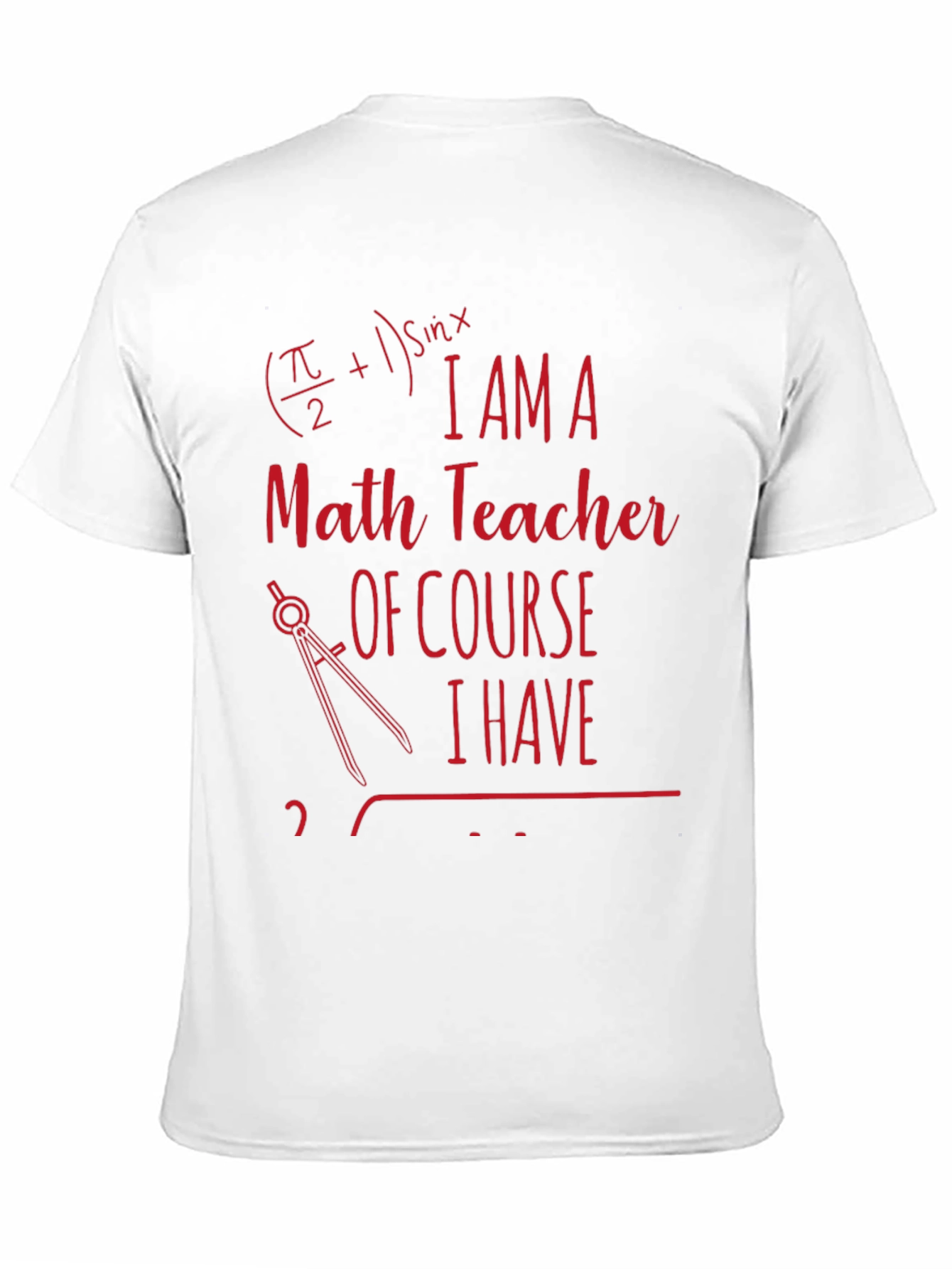 Math Teacher Novelty T-Shirt