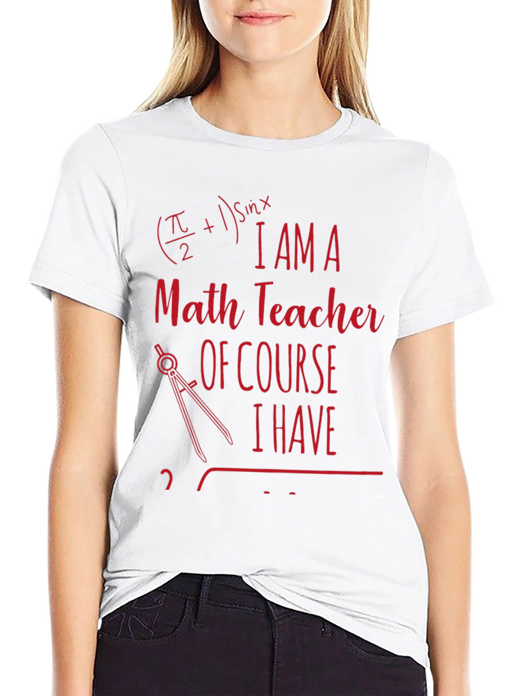 Math Teacher Novelty T-Shirt