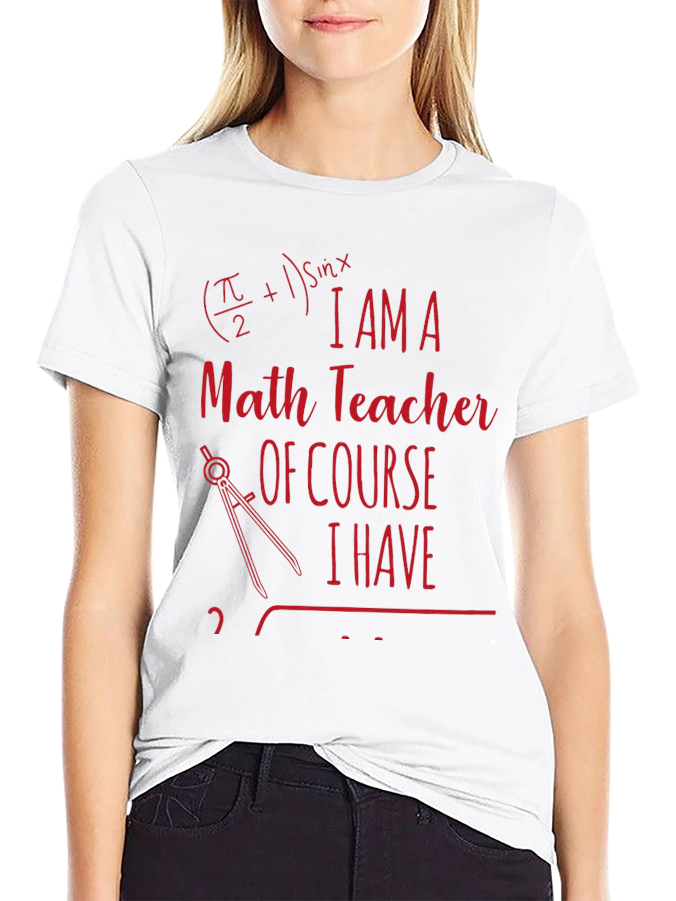 Math Teacher Novelty T-Shirt