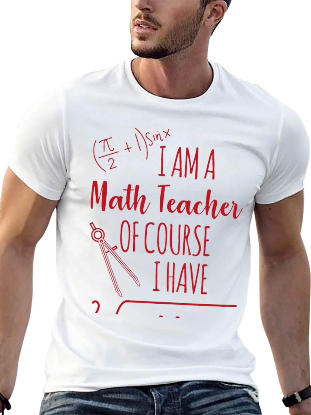 Math Teacher Novelty T-Shirt