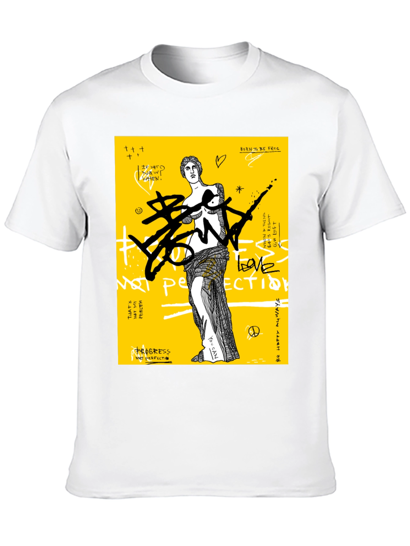 Edgy Graphic Print T-Shirt