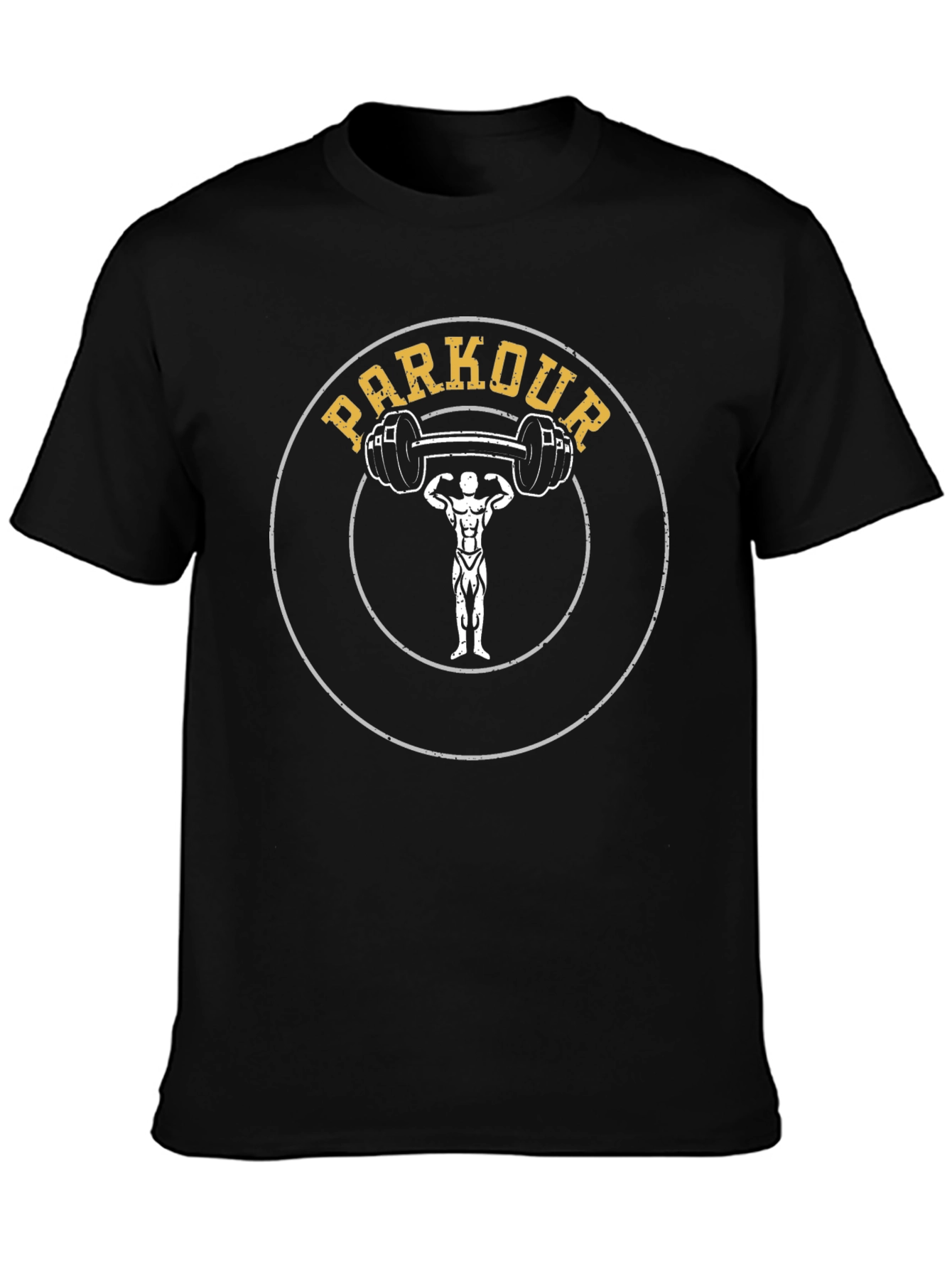 Parkour Weightlifting Design T-Shirt