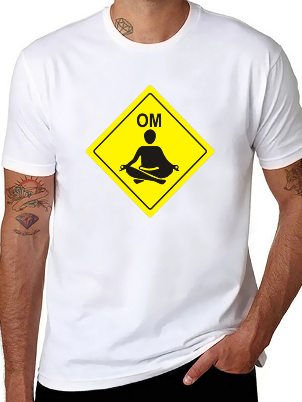 Meditate OM Symbol Black T-Shirt