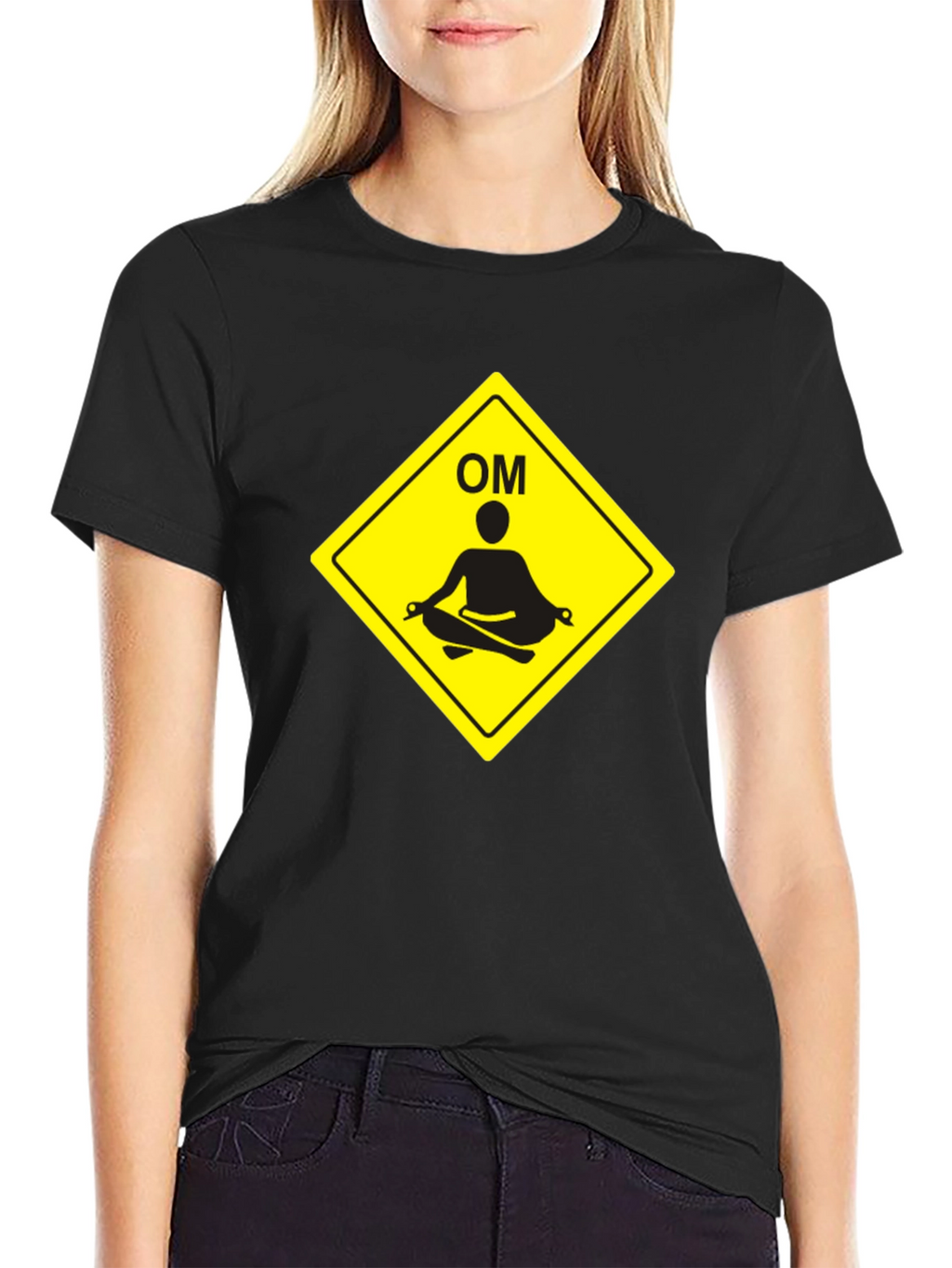Meditate OM Symbol Black T-Shirt