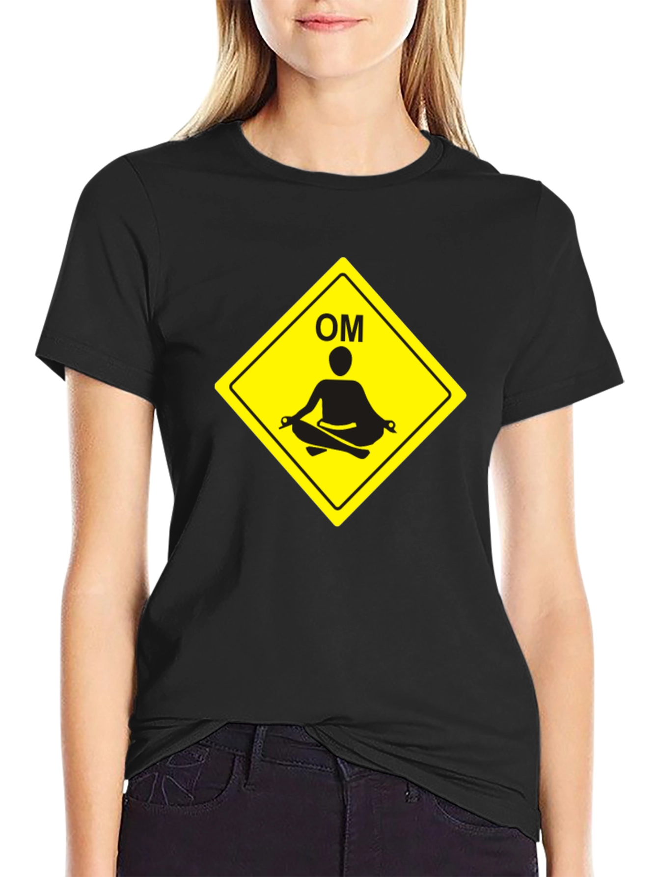 Meditate OM Symbol Black T-Shirt