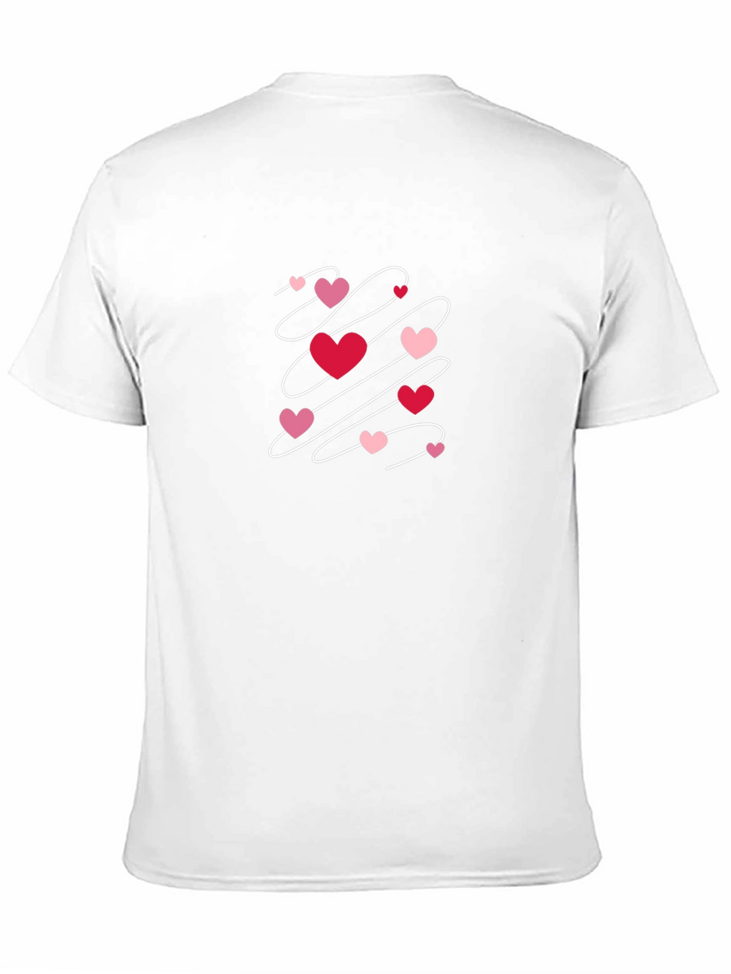 Heart Swirl Black T-Shirt - Valentines Day Apparel