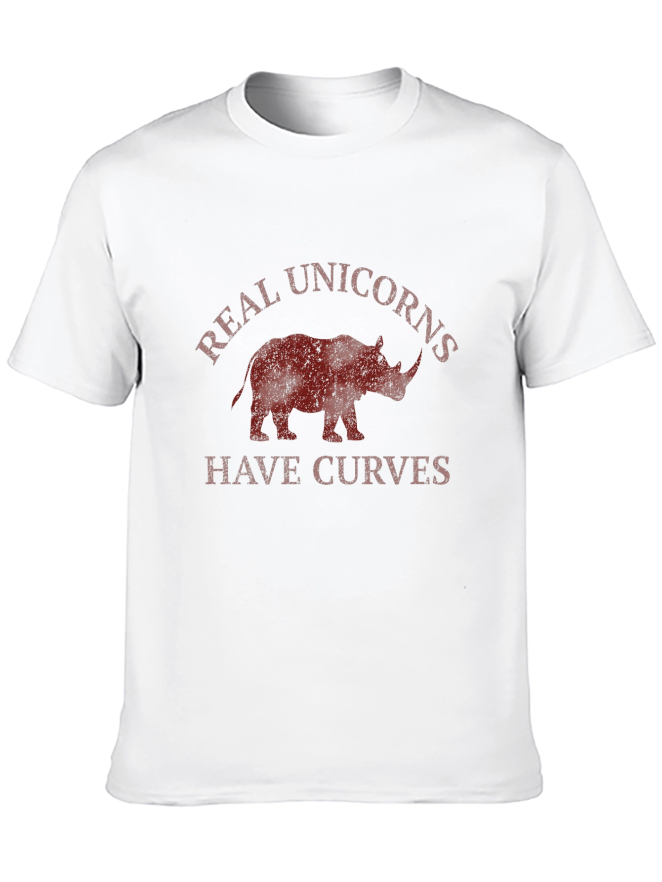 Real Unicorns Have Curves Mens Black T-Shirt
