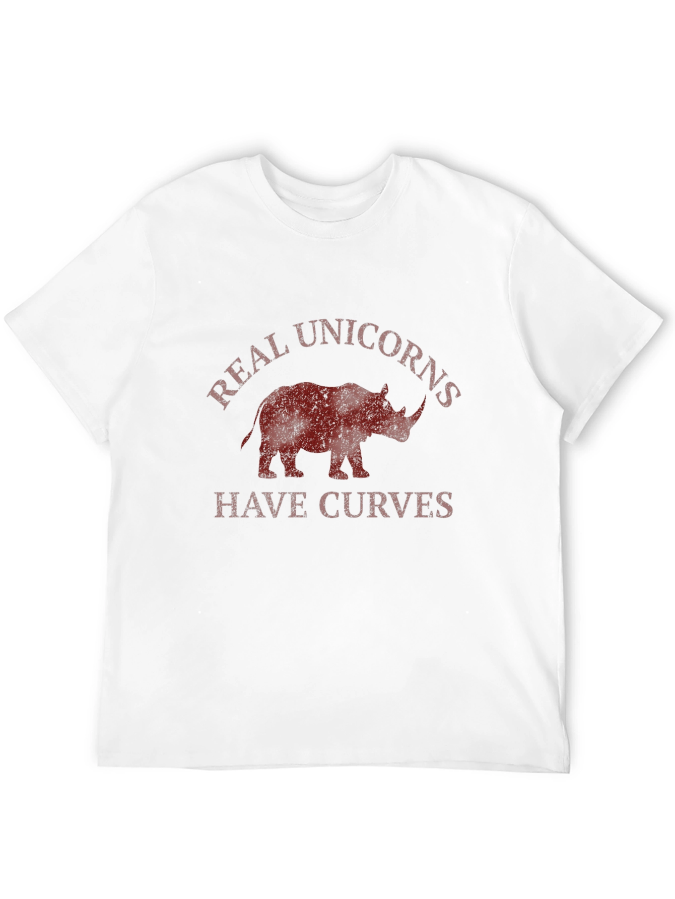 Real Unicorns Have Curves Mens Black T-Shirt