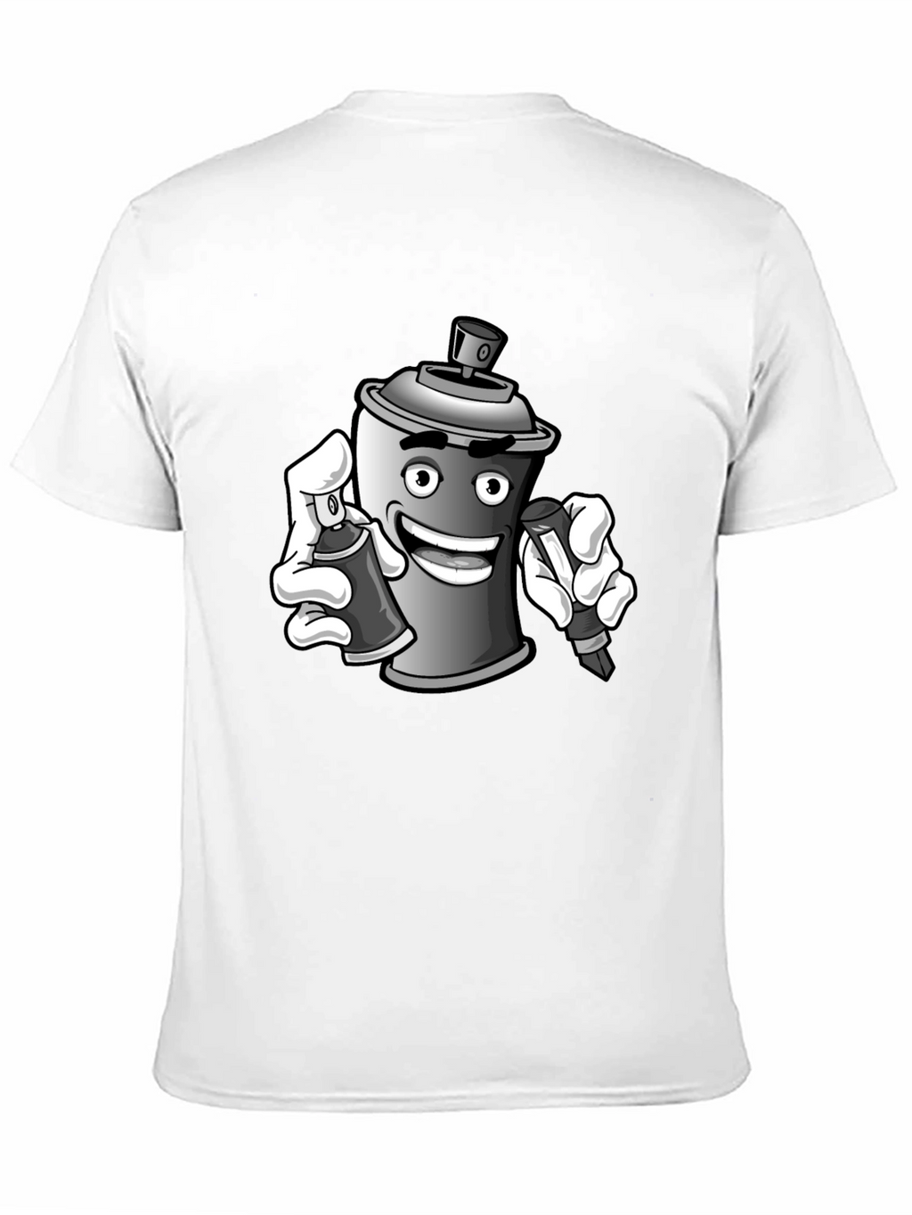 Spray Can Graffiti Art Black T-Shirt