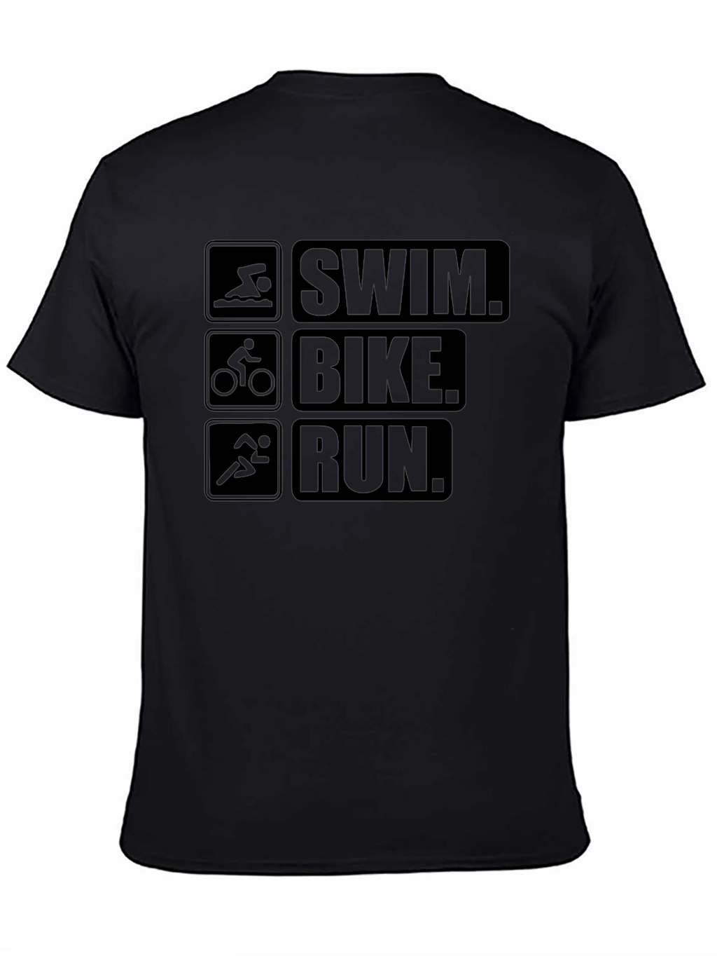Swim Bike Run Triathlon T-Shirt for Athletes